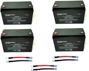 4pcs WindyNation 100 amp-Hour 100AH 12V