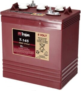 Trojan T-125 6V 240Ah Flooded Lead Acid GC2 Deep Cycle Battery