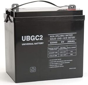 Universal Power Group UBGC2 Sealed AGM Deep Cycle 6V