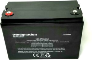 WindyNation 100 amp-Hour 100AH 12V 12 Volt AGM Deep Cycle 