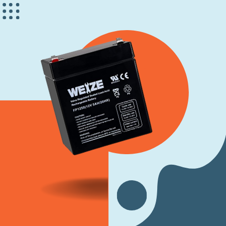 Weize 6V 4.5AH Sealed Lead Acid Rechargeable Battery