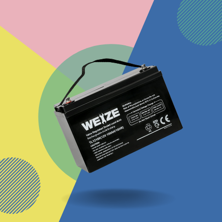 Weize 12V 100AH Group 27 Marine Deep Cycle Battery